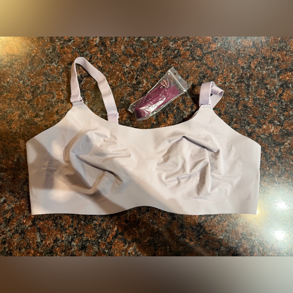 Knix Seamless Wireless Bra In Light Lilac
